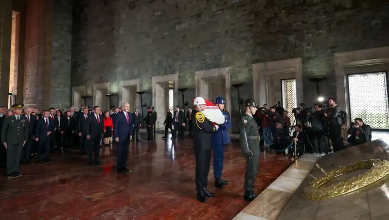 Devlet Erkanının Anıtkabir Ziyareti ve Anma Törenleri