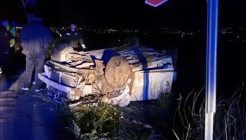Otomobil Şarampole Devrildi: Talihsiz Kazada 1 Kişi Hayatını Kaybetti!