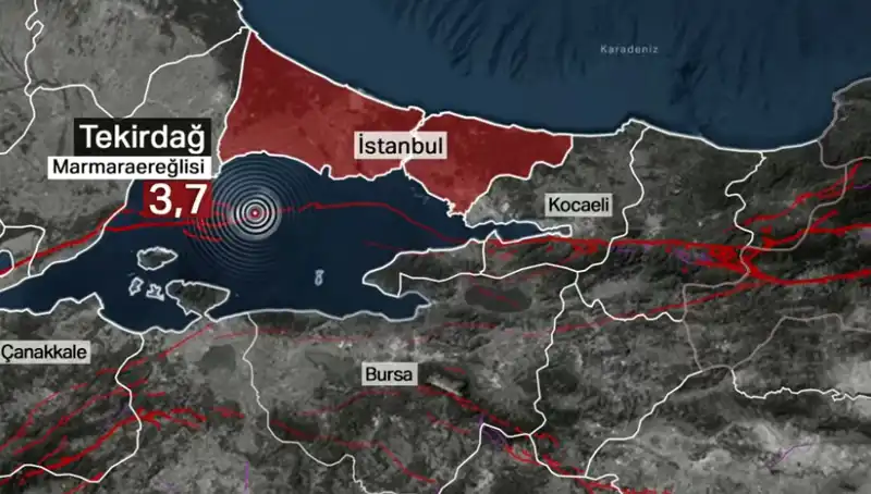 Marmara Denizi’nde 3,7 Büyüklüğünde Deprem: Uzmanlardan Açıklama Geldi